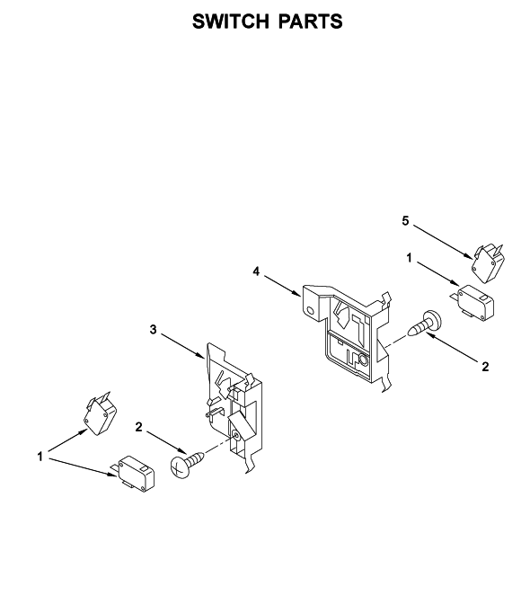 KitchenAid Microwave Door Switch Holder (R) W11201858