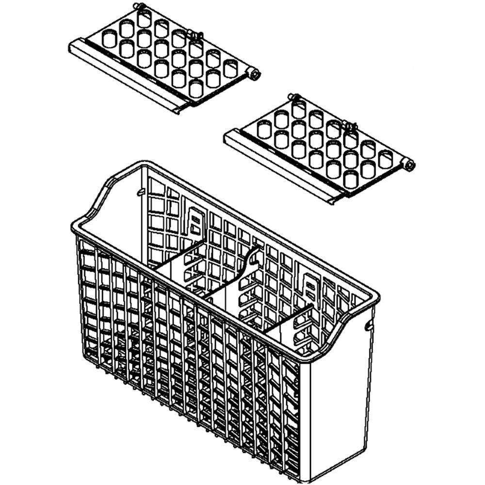 Whirlpool Dishwasher Silverware Basket Assembly W10620335