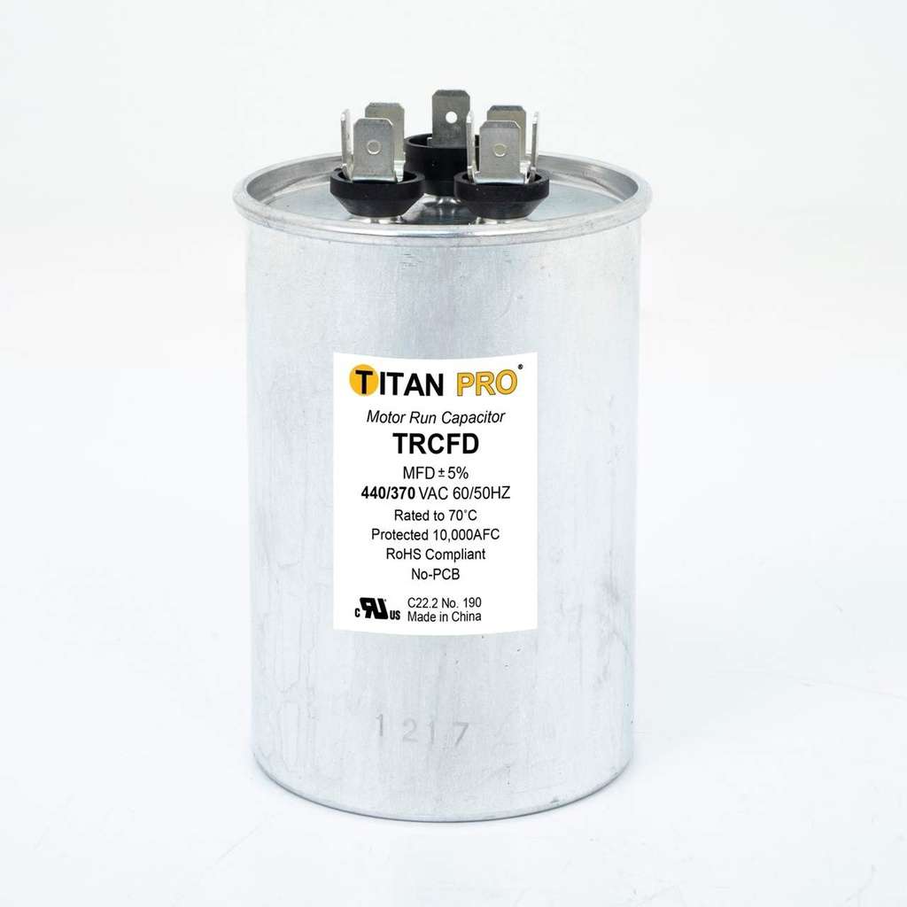 Titan Start Run Capacitor 25 + 5 MFD TRCFD255