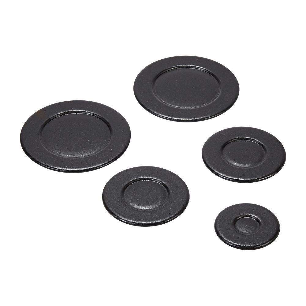 Whirlpool Cooktop Burner Cap Set (Black) W10832694