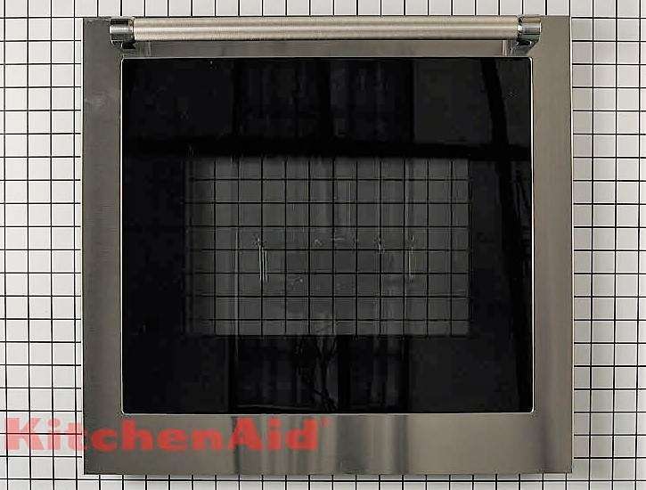 Whirlpool Wall Oven Door Outer Panel Assembly (Stainless) W10801071