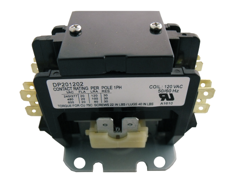 Supco Contactor 20A 120V 2 Pole Part #DP201202