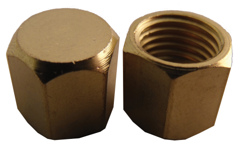 Supco Flare Hex Brass Cap With Neoprene Seal SF2235