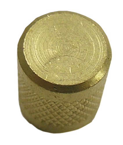 Supco Flare Knurled Brass Cap With Neoprene Seal SF2245
