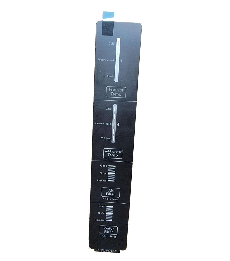 5304526159 - Frigidaire Refrigerator Side Control Overlay