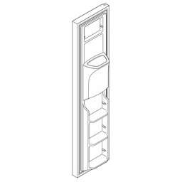 [RPW1001148] Frigidaire Refrigerator Freezer Door (Stainless) 807460039