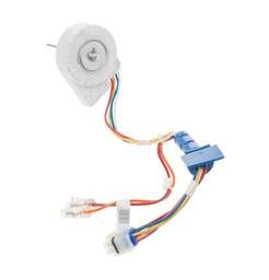 [RPW206597] GE Refrigerator Evaporator Fan Motor and Wire Harness WR23X10476