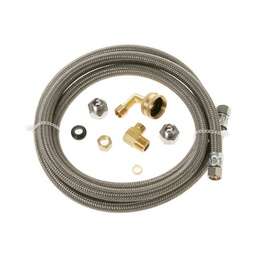 [RPW218729] GE 6ft 3/8 Braided Dishwasher Connection Kit Part # WX28X326