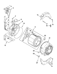 [RPW11120] Whirlpool Washing Machine Outer Tub W10285623