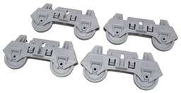 [RPW427438] Dishwasher Dishrack Wheel Kit of 4 for Whirlpool 4317933