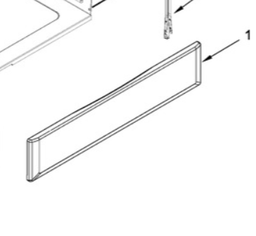 [RPW1052309] Whirlpool Range Drawer Front Panel W11334143