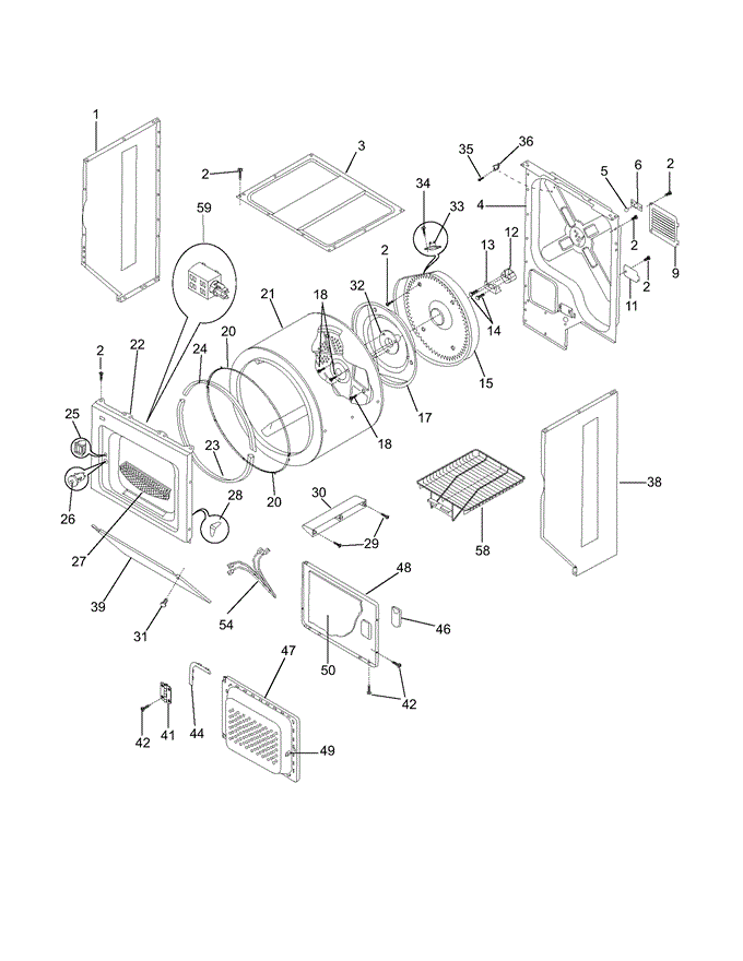 [RPW99410] Frigidaire Drum 134122551