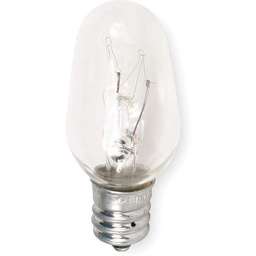 [RPW20762] Appliance Light Bulb (7 watt, 130V, 2-1/8 ,Clear, candelabra base) 7C7