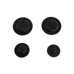[RPW1018627] Whirlpool Black Burner Cap Kit (Set Of 4) WPW10183375
