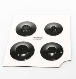 [RPW1005922] Whirlpool Range Surface Burner Cap Set (Black) WPW10170554