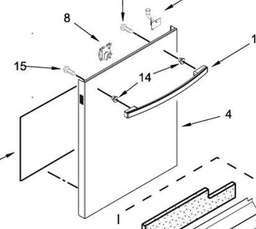 [RPW1017198] Whirlpool IKEA Dishwasher Door Panel W11113882