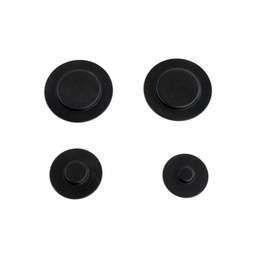 [RPW1005988] Whirlpool Black Burner Cap Kit - 4 Pack W10183375