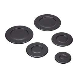 [RPW943067] Whirlpool Cooktop Burner Cap Set (Black) W10597133