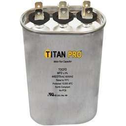 [RPW2000552] Titan Pro Run Capacitor 40+7.5 MFD 440/370 Volt Oval TOCFD4075