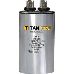 [RPW2000557] TITAN PRO Run Capacitor 2 MFD 440/370 Volt Oval TOCF2