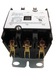 [RPW2000090] Supco Contactor 30A 120V 3 Pole Part # DP301203